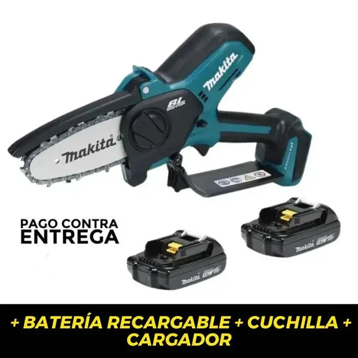 Mini Motosierra Recargable Electrica Dos Baterias +Regalos
